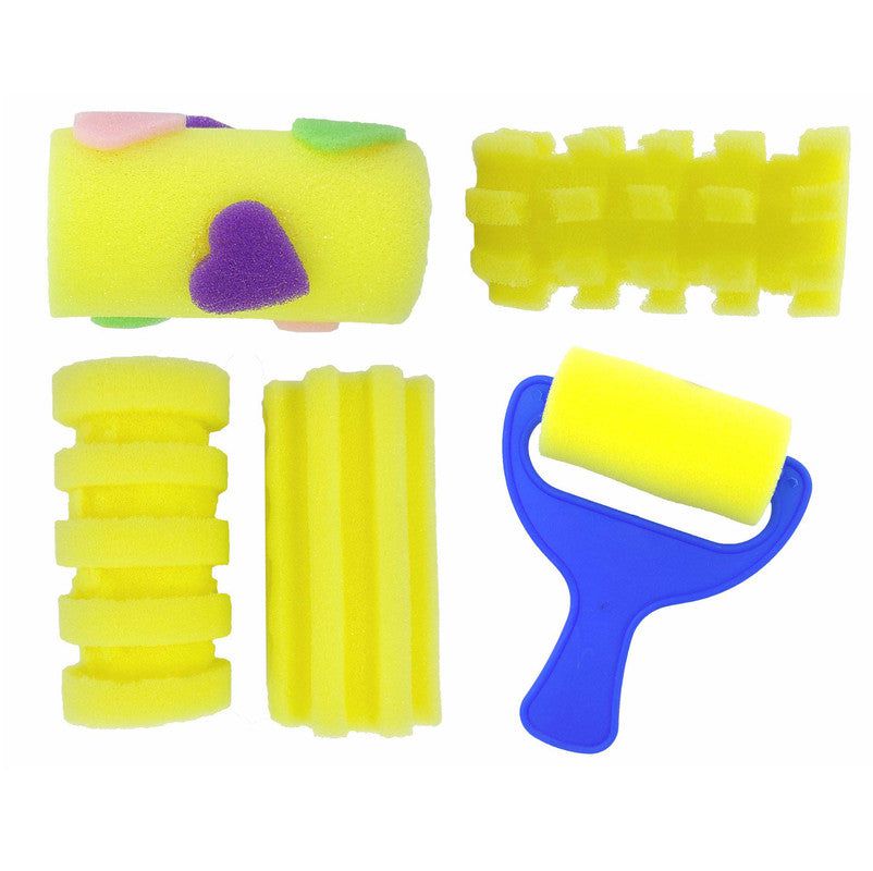 My Store PAINTING BRUSH 5 PC DESIGNER SPONGE ROLLER