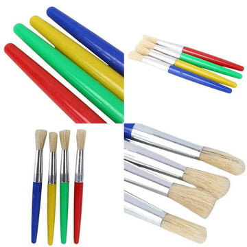 My Store PAINTING BRUSH 4 PC HARD BRISTLE BRUSH