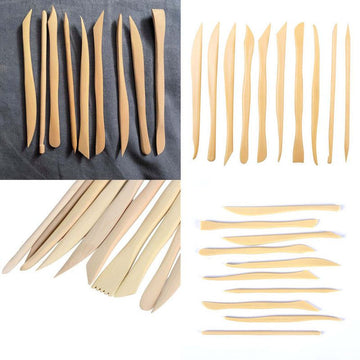 My Store MODELING TOOLS 10PC WOODEN CLAY MODELLING TOOL