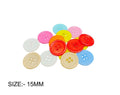 Crafteria 15MM ROUND COLOURFUL BUTTON