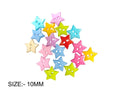 Crafteria 10MM STAR COLOURFUL BUTTON