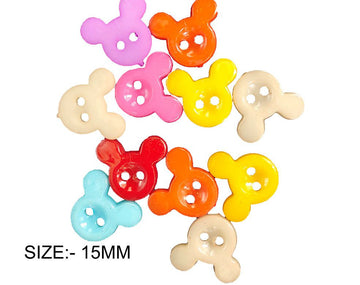 Crafteria MICKY COLOURFUL BUTTON