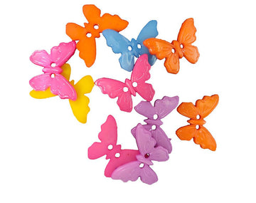 Crafteria FANCY BUTTERFLY COLOURFUL BUTTON