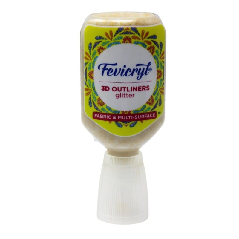 Crafteria Gold Fevicryl 3D Outliner Glitter (20ml)