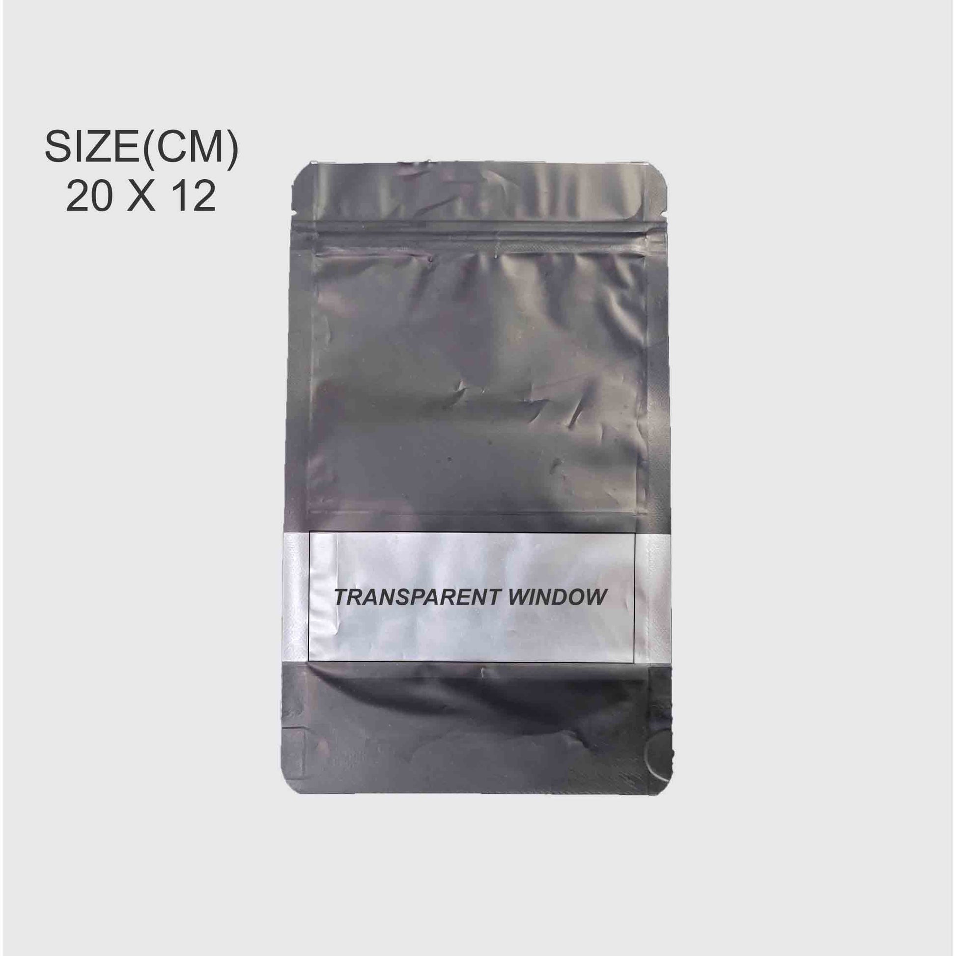 Crafteria 20 X 12 BIG BLACK PACKING COVER WITH TRANSPARENT WINDOW