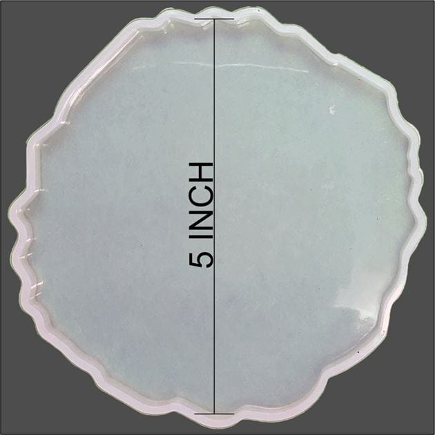 My Store Silicon Mould NEW 5" AGATE COASTER MOULD