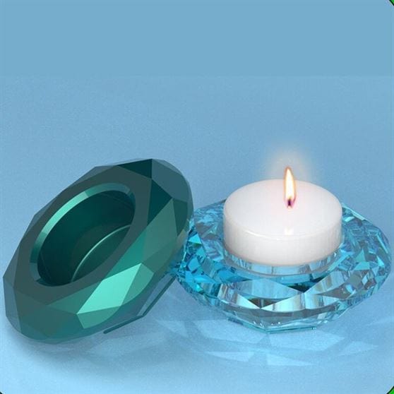 My Store Silicon Mould DIAMOND  TEA LIGHT CANDLE HOLDER MOULD