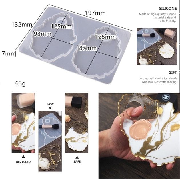 My Store Silicon Mould MAKEUP MIXING PALETTE MOULD