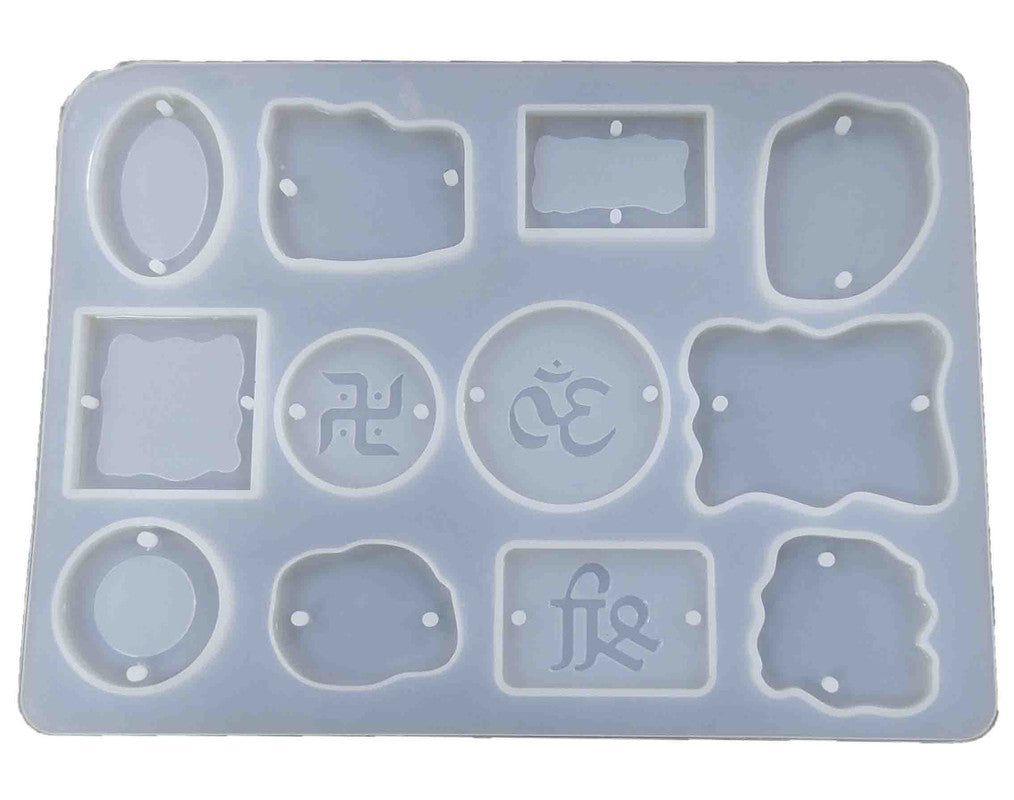 My Store Silicon Mould 12 CAVITY OM RAKHI & BRACELET JEWELLERY MOULD