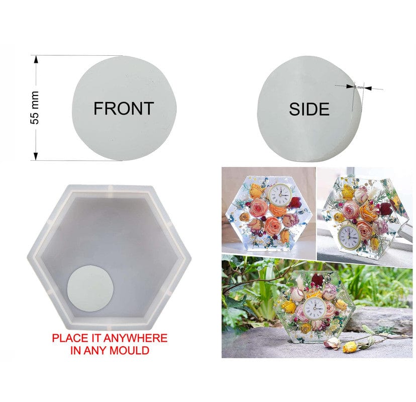 My Store Silicon Mould TABLE CLOCK SPACE MOULD