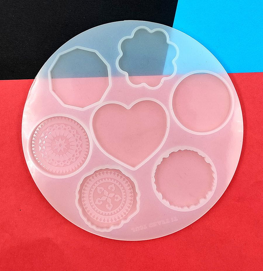 My Store Silicon Mould 7 CAVITY POP SOCKET, PENDANT & KEYCHAIN MOULD