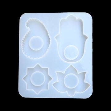 My Store Silicon Mould 4 Cavity Tea Light Holder Mould (PLAIN)