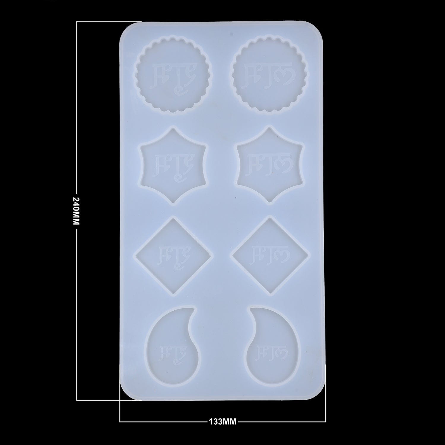 8 Cavity 4 Pair Diwali Shub labh Mould