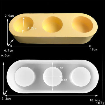 3 Cavity Capsule Tea Light Holder Mould