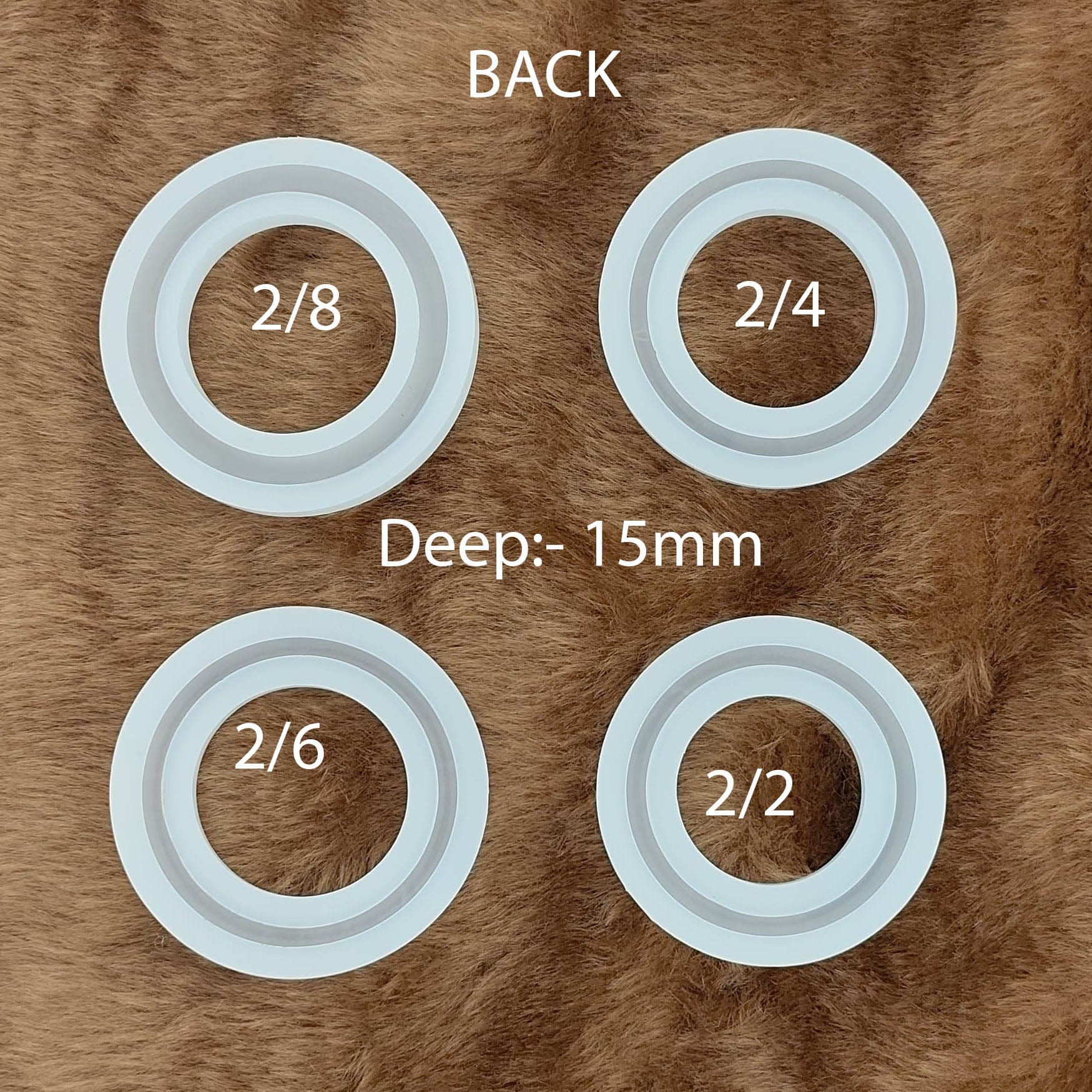 Crafteria Silicon Mould 4 Pcs Deep Bangle Mould