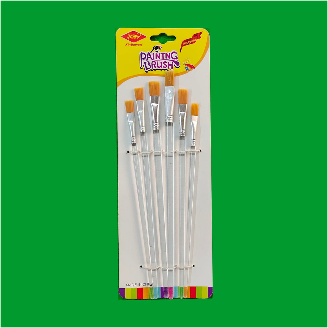 Crafteria ROUND 6PCS BRUSH CLEAR HANDLE