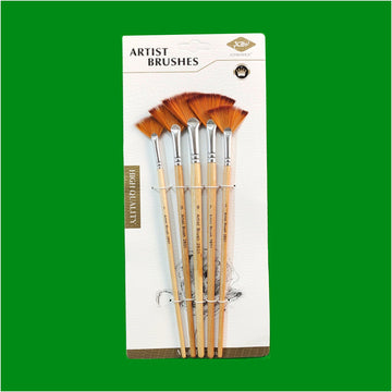 Crafteria 5PCS FAN BRUSH SET