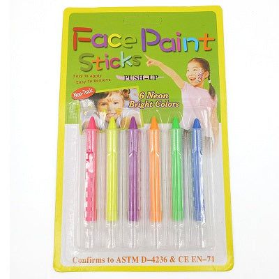 Crafteria FACE PUSHUP CRAYON FLOURSCENT SET