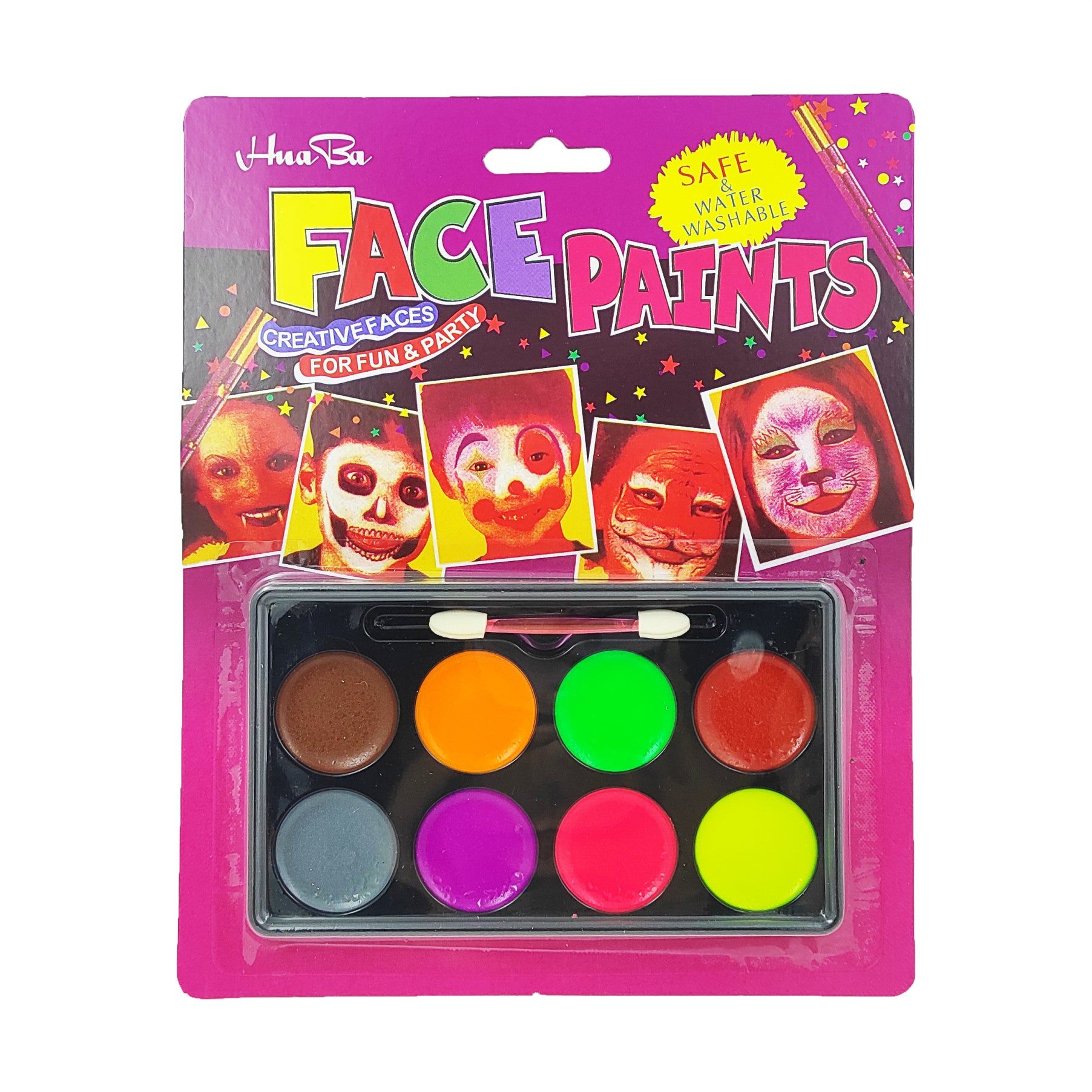 Crafteria 8 COLOUR FACE PAINT PALETTE SET