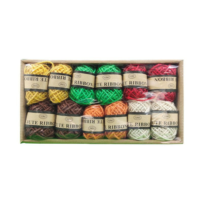 My Store DORI/ROPE/LACE 12 PC COLOUR JUTE DORI