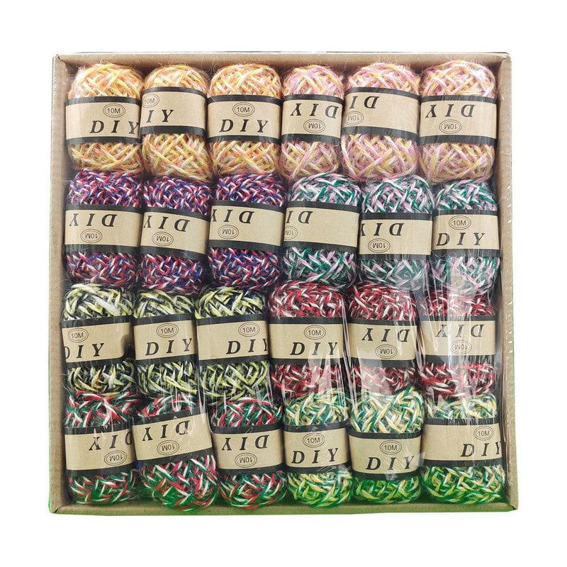 My Store DORI/ROPE/LACE 24 PC TRICOLOUR JUTE DORI