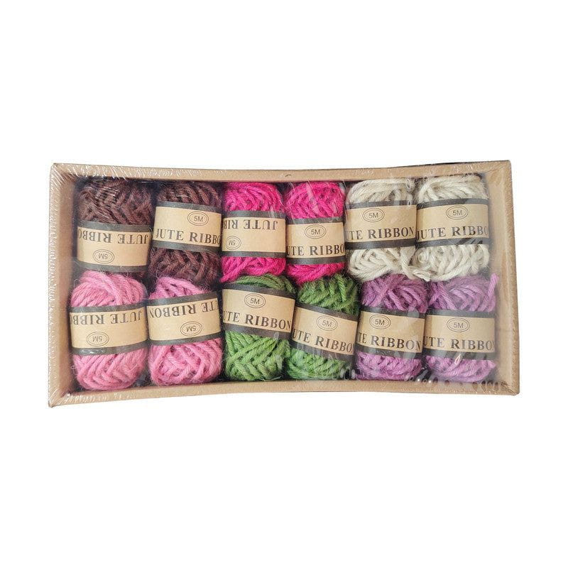 My Store DORI/ROPE/LACE 12 PC COLOUR THICK JUTE DORI