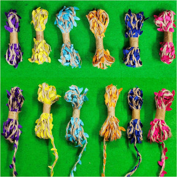 My Store DORI/ROPE/LACE 12 PC LEAF JUTE DORI