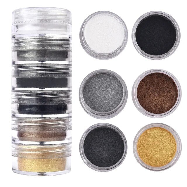 6 Shade Pearl Mica Powder (H)