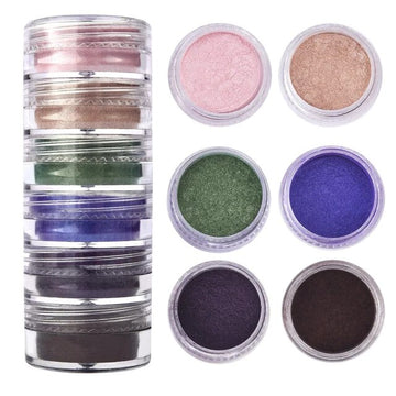 6 Shade Pearl Mica Powder (J)