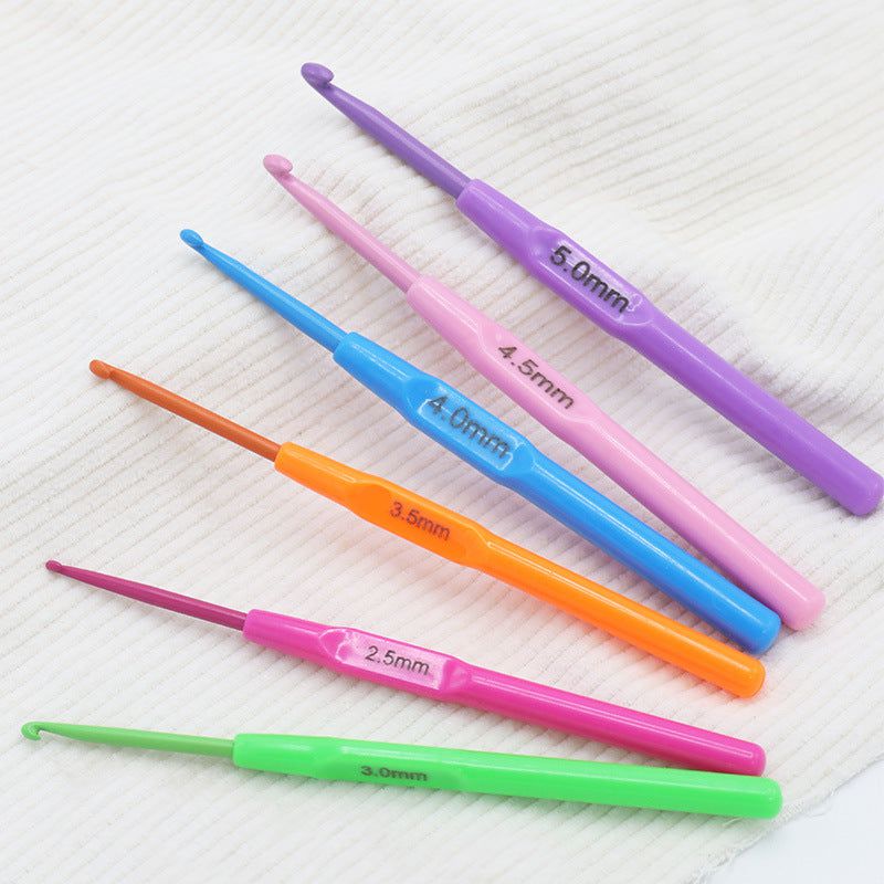 My Store CROCHET HOOKS 12 IN 1 CROCHET PLASTIC HANDLE SET