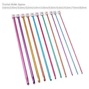 My Store CROCHET HOOKS 10 IN 1 LONG CROCHET HOOK SET