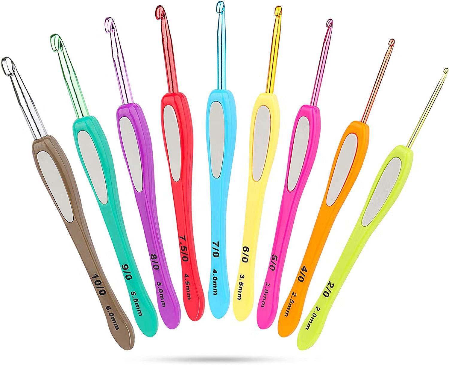 My Store CROCHET HOOKS ERGONOMIC PLASTIC SOFT GRIP CROCH. NEEDLE