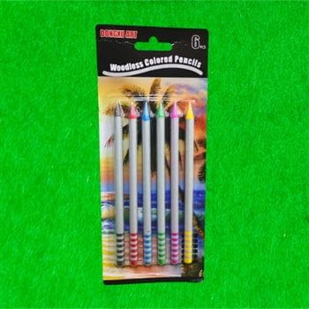 My Store COLOURS 6 PCS WOODLESS COL  PENCIL SET