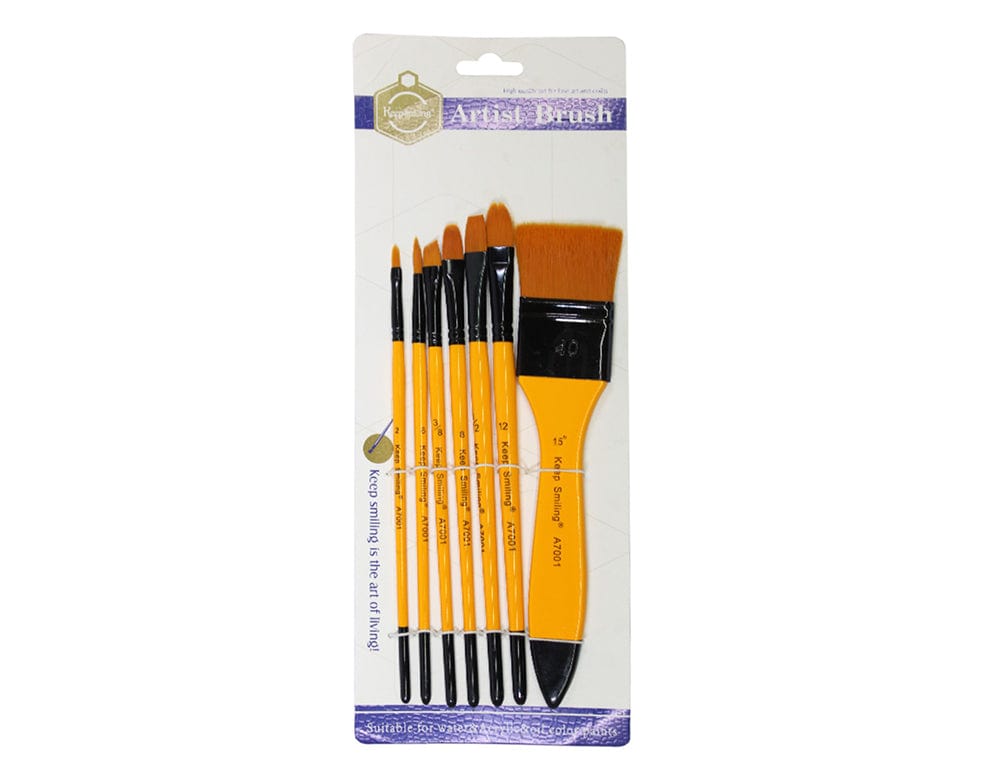 My Store PAINTING BRUSH 7 PC MIX BRUSH SET PREMIUM QUALITY SET