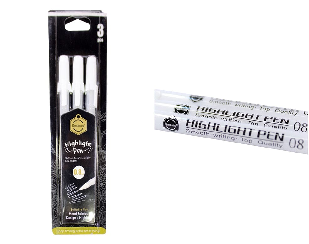 My Store PAINTING ACC 3 PC HIGHLIGHT PEN SET