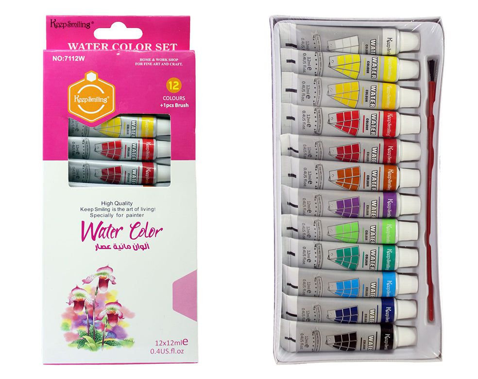 My Store PAINTING ACC 12 PC WATER COLOUR 12 ML SET