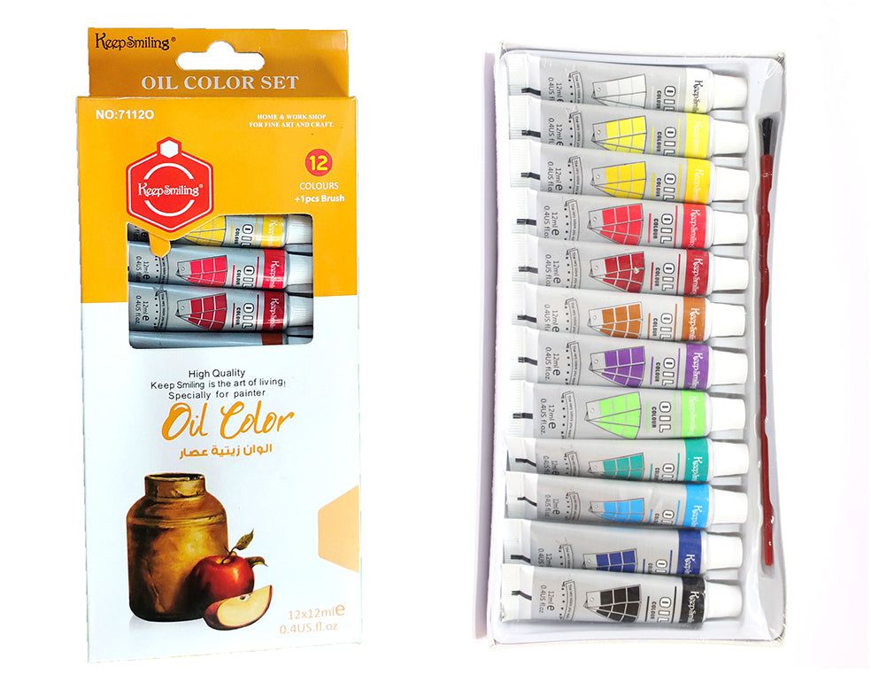 My Store PAINTING ACC 12 PC OIL COLOURS 12 ML SET