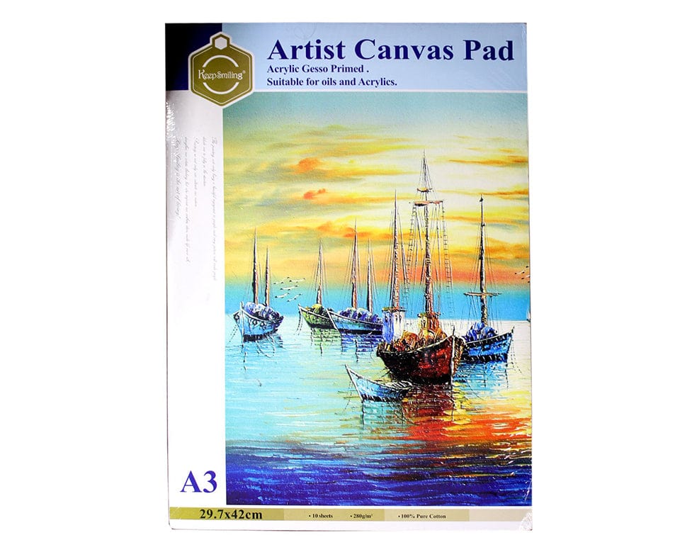 My Store PAINTING ACC A3 ARTIST CANVAS PAD (10SHEET)