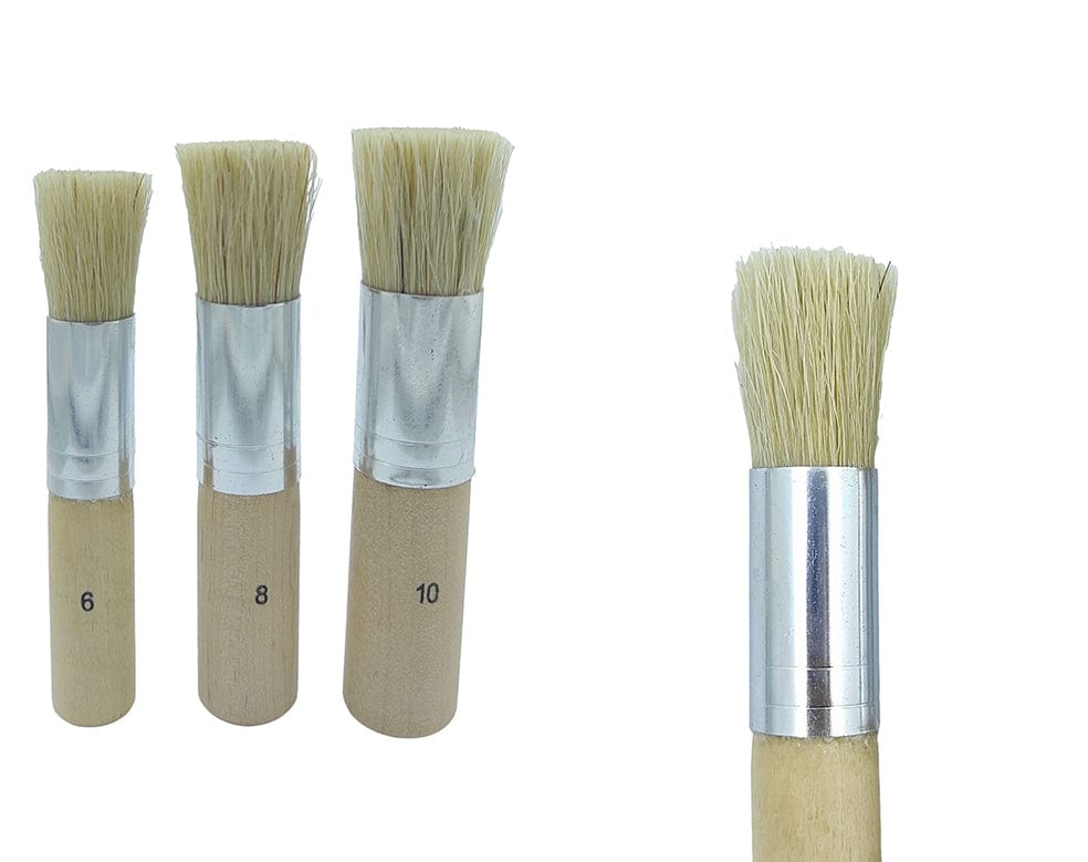 My Store PAINTING ACC 3 IN 1 STENCIL BRUSHES SET