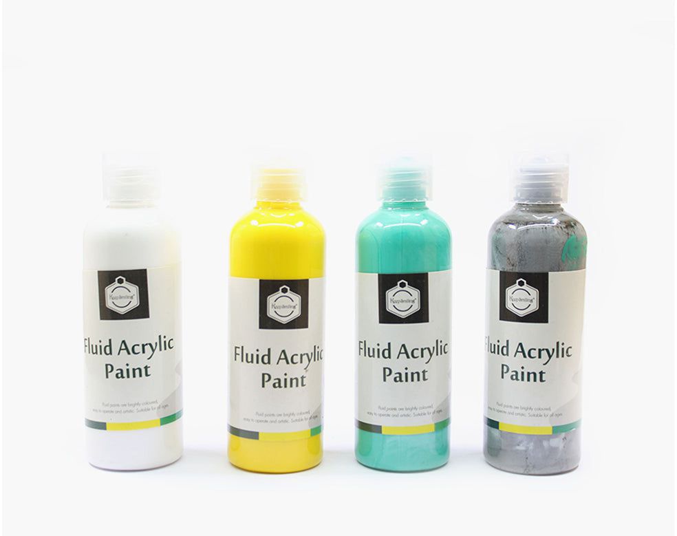 Keep Smiling 4 IN 1 FLUID ACRYIC PAINT SET