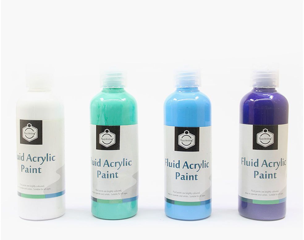 Keep Smiling 4 IN 1 FLUID ACRYIC PAINT SET