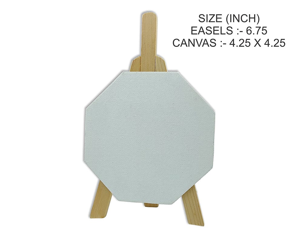 My Store PAINTING ACC EASEL WITH BIG OCTAGON CANVAS