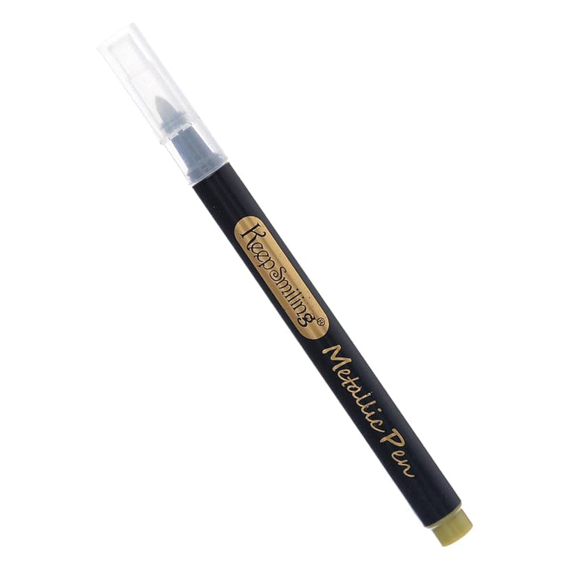 Keep Smiling 12Pcs Gold Metallic Pen