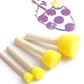 Keep Smiling PAINTING BRUSH 5 Pcs Yellow Sponge Dabbing Tool