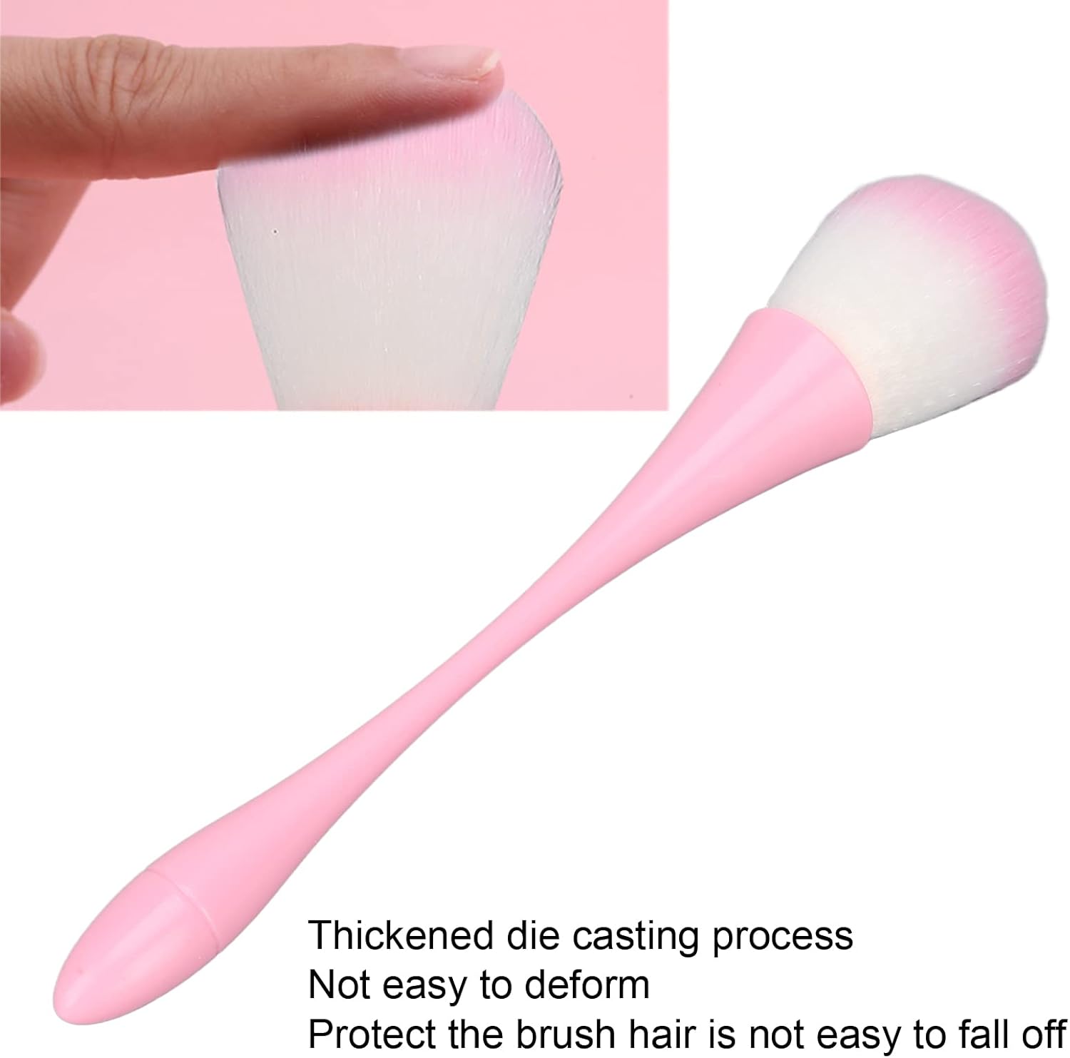 Crafteria Pink Handle Powder Brush Blusher
