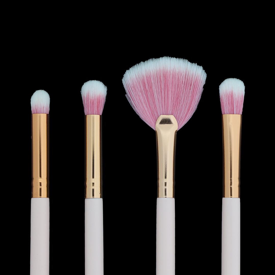 Crafteria 4 in 1 Makeup Art Brush set With Pink Handle