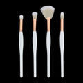 Crafteria 4 in 1 Makeup Art Brush set With White Handle