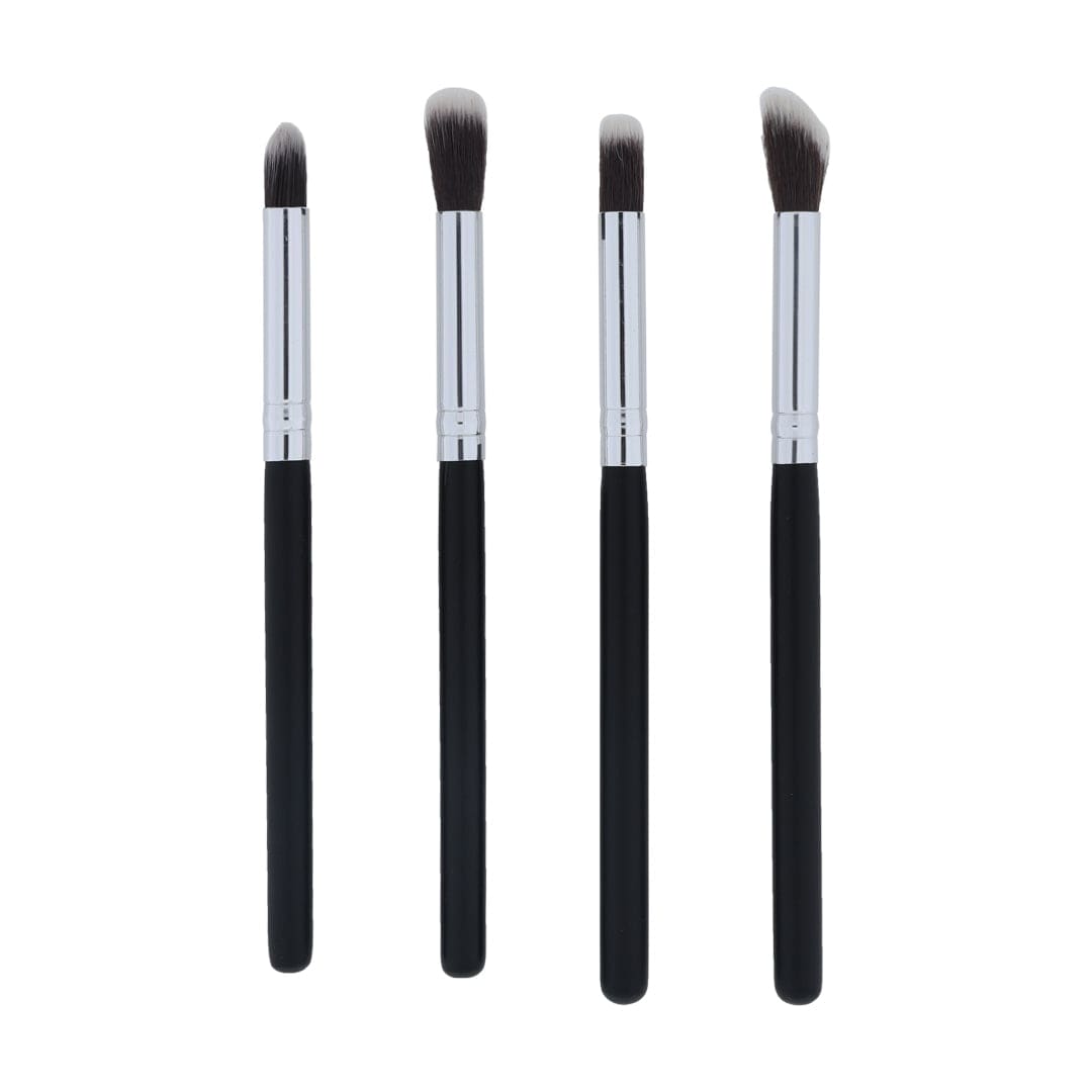 Crafteria 4 in 1 Makeup Art brush set with Black handle