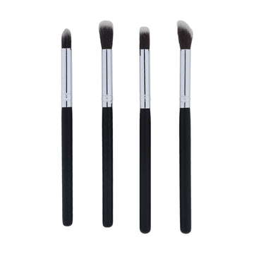 Crafteria 4 in 1 Makeup Art brush set with Black handle