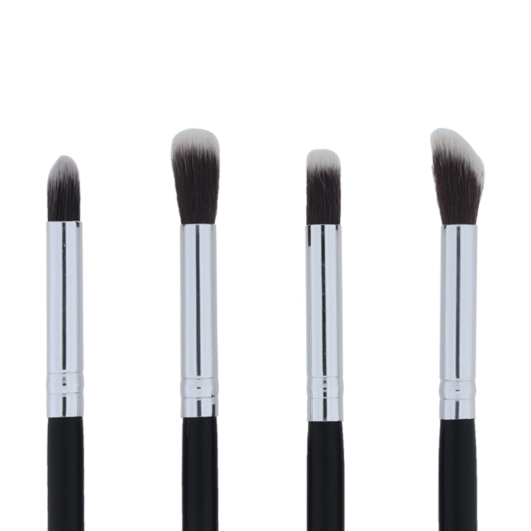 Crafteria 4 in 1 Makeup Art brush set with Black handle